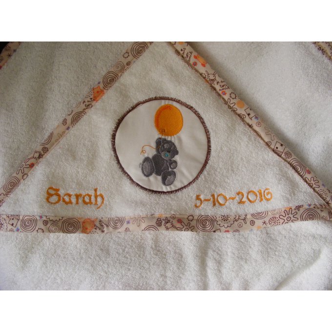 Cape de bain ourson Ballon Personnalisée