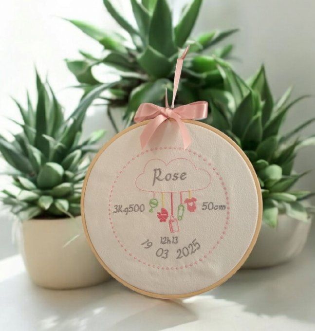 cadre bébé naissance personnalisé