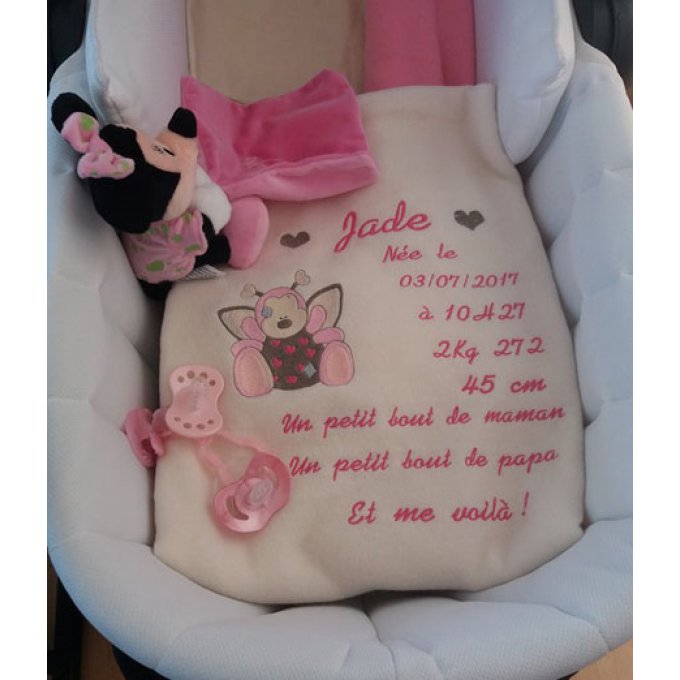 Couverture de naissance coccinelle