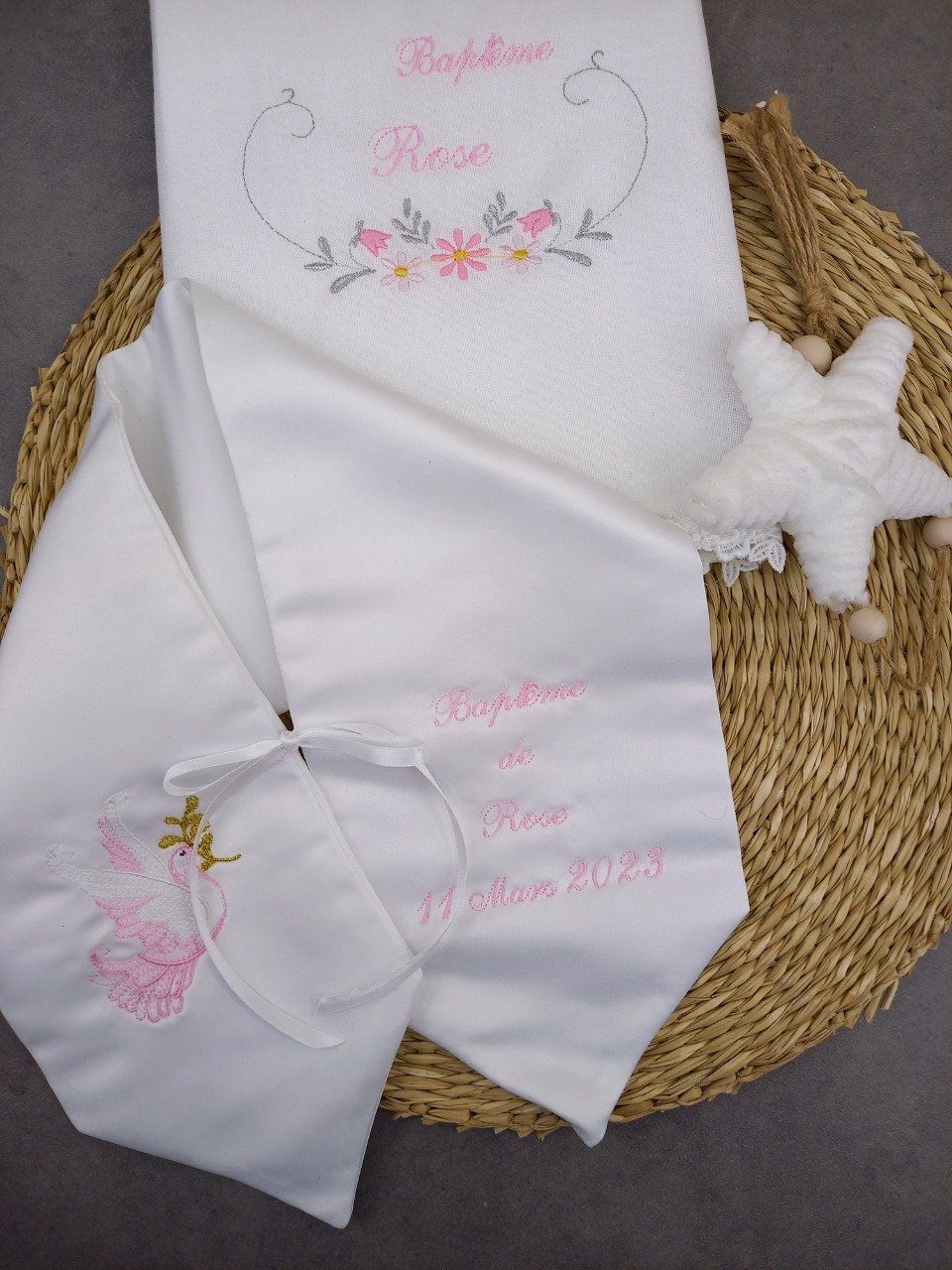 Ensemble Etole pointe et serviette