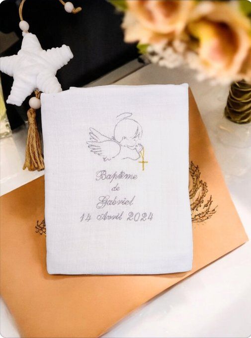 lange broder personnalisé pour baptême