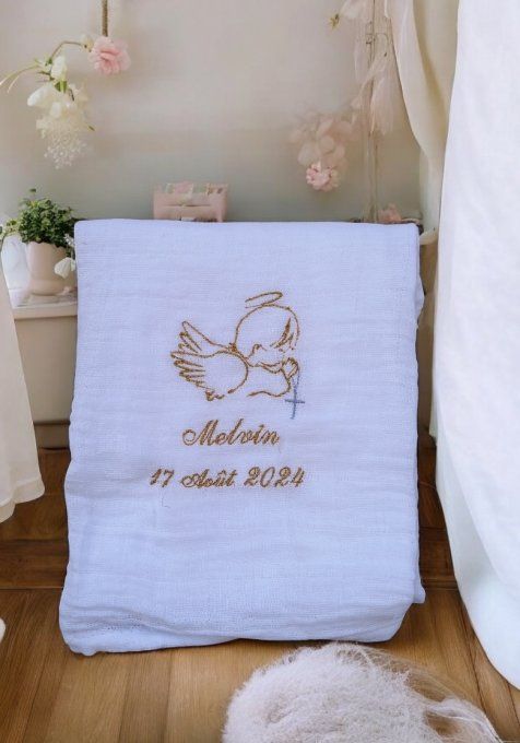 lange broder personnalisé pour baptême