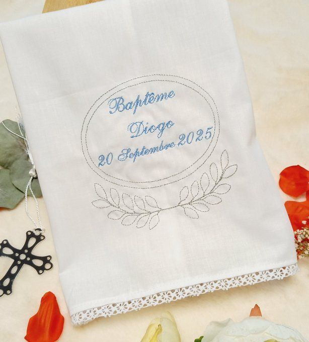 serviette de baptême