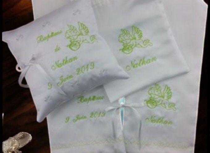 Lot étole et coussin